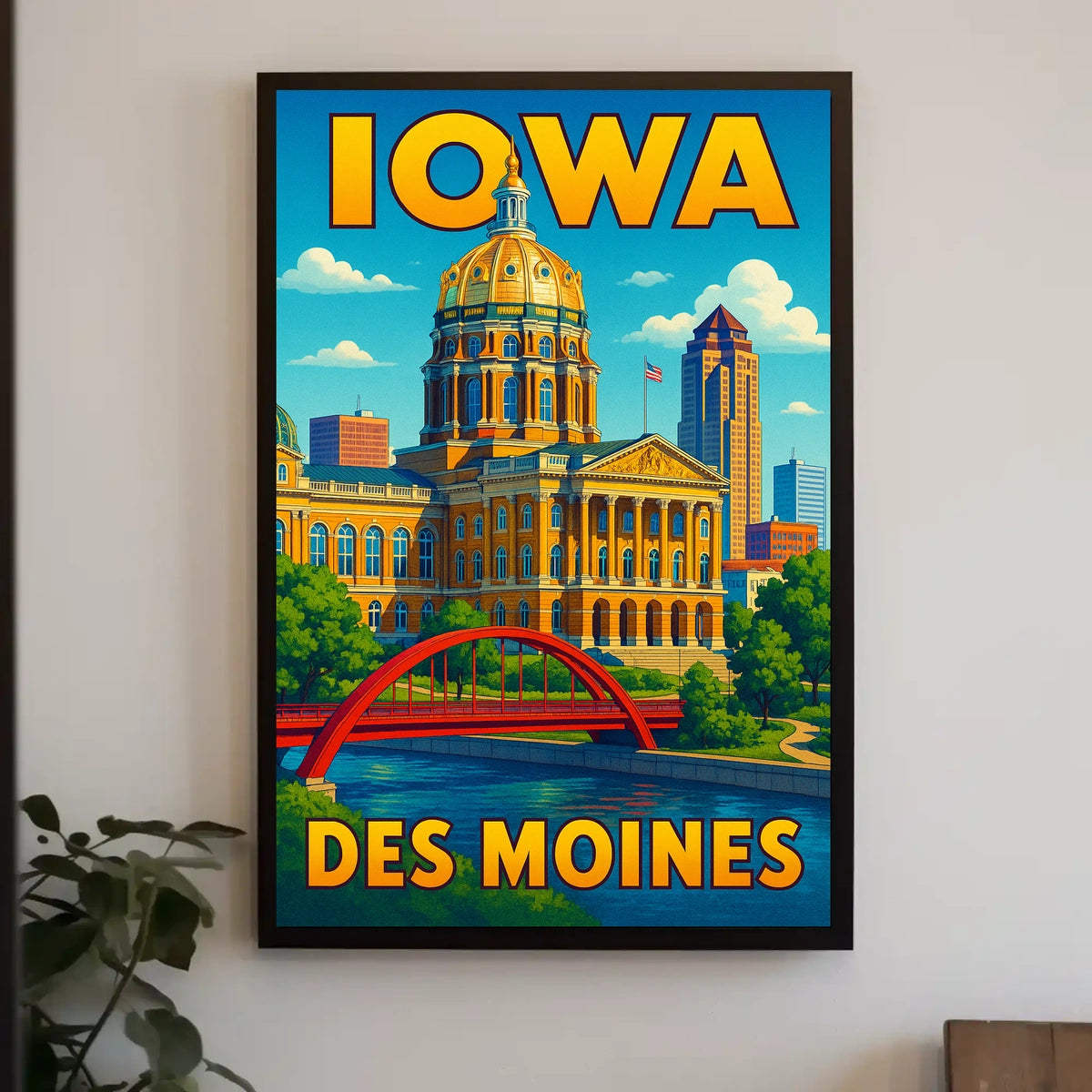 Iowa State Capitol Des Moines Poster