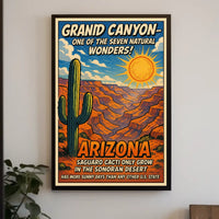 Arizona Land of Natural Wonders Poster