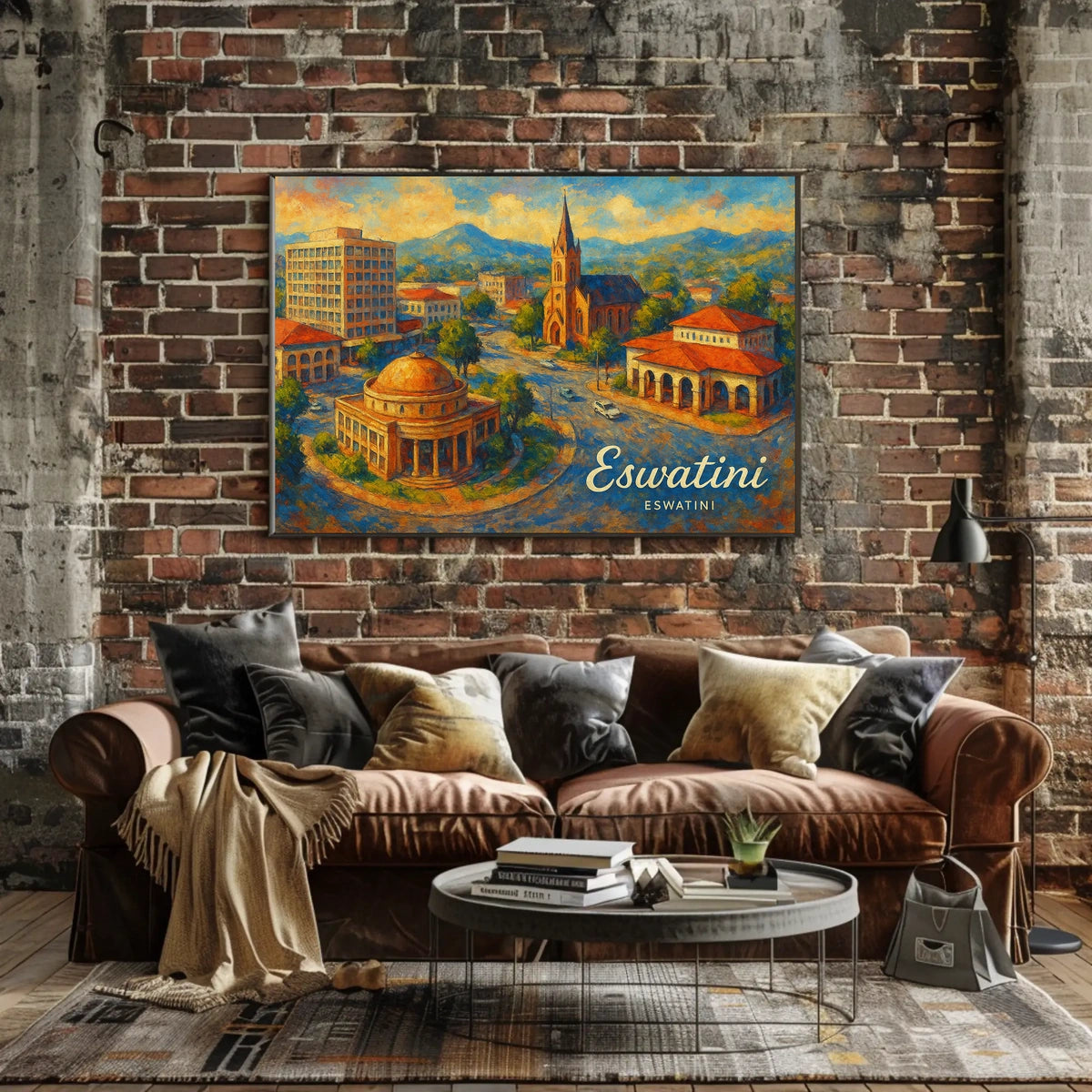 Eswatini Cityscape Poster