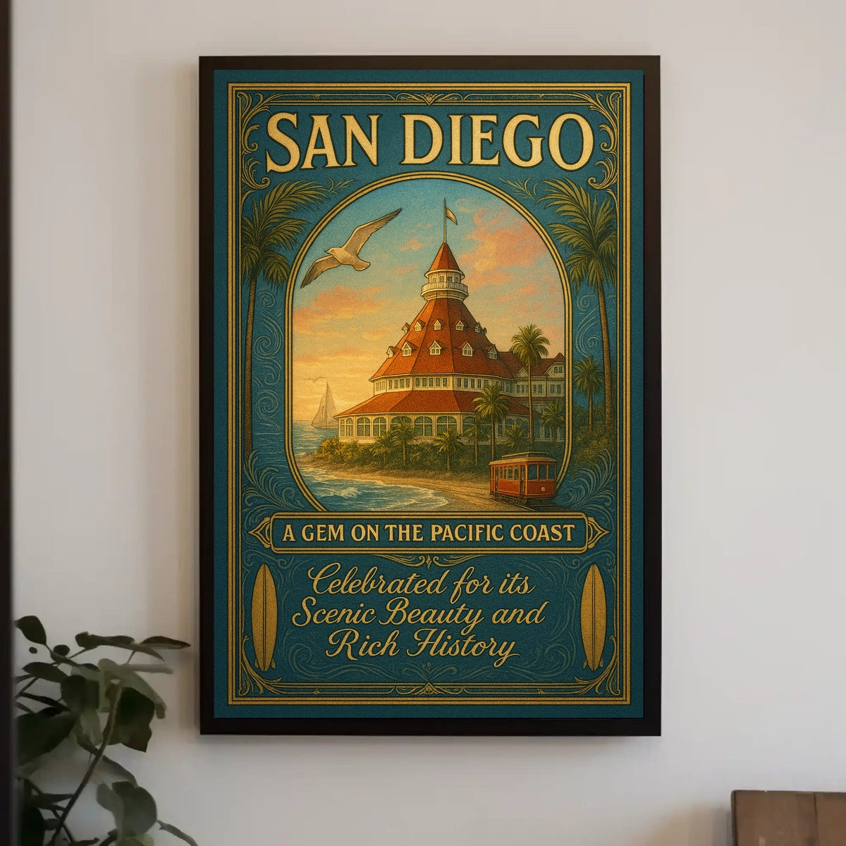 San Diego A Gem On The Pacific Coast Poster