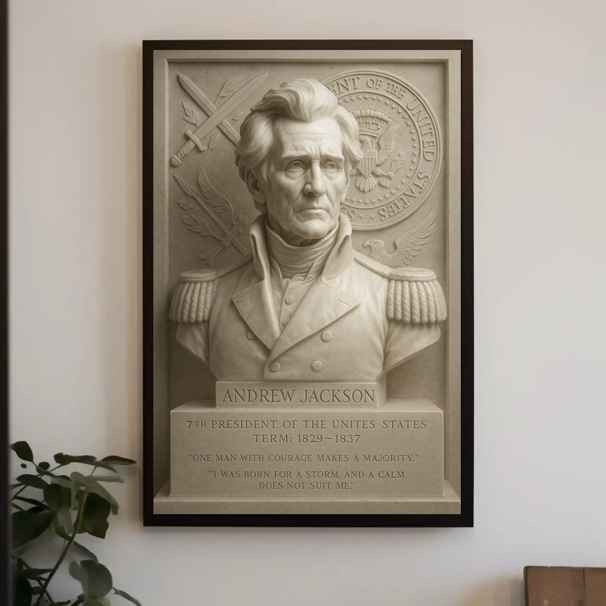 Andrew Jackson Historical Art Print - Presidential Poster