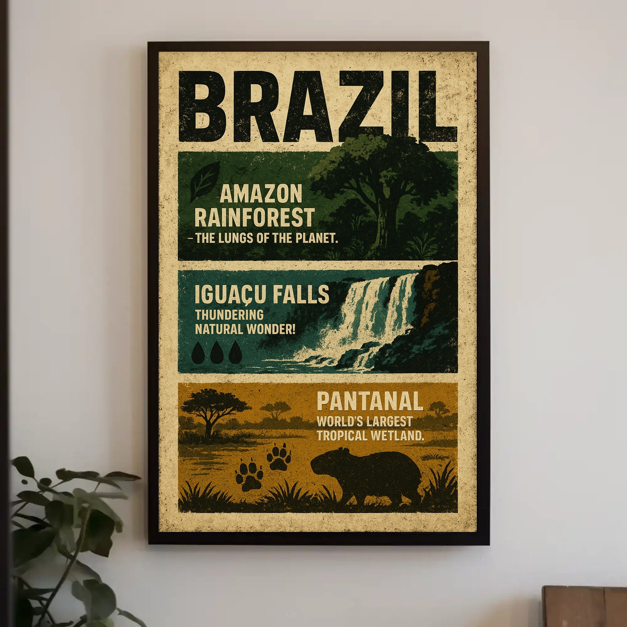 Wonders of Brazil Poster PosterGoat