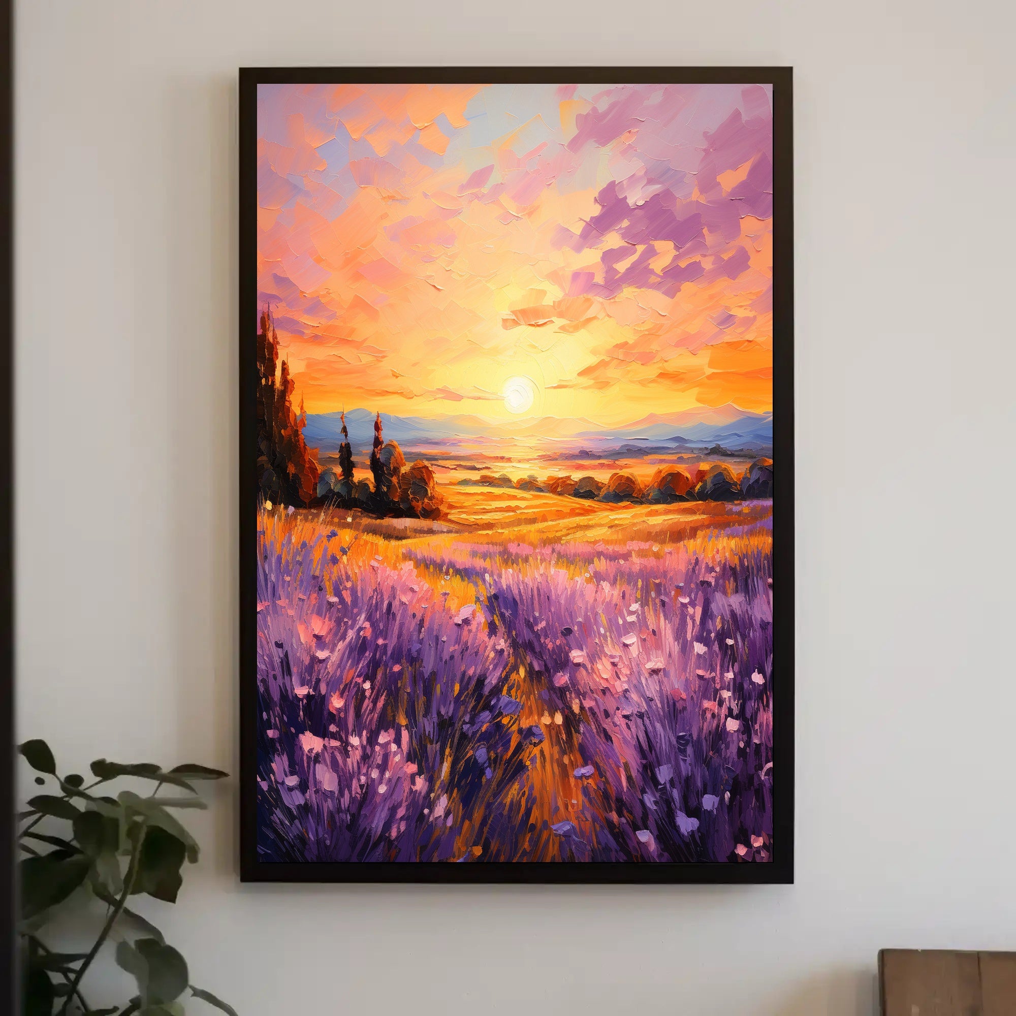Lavender Sunset Poster