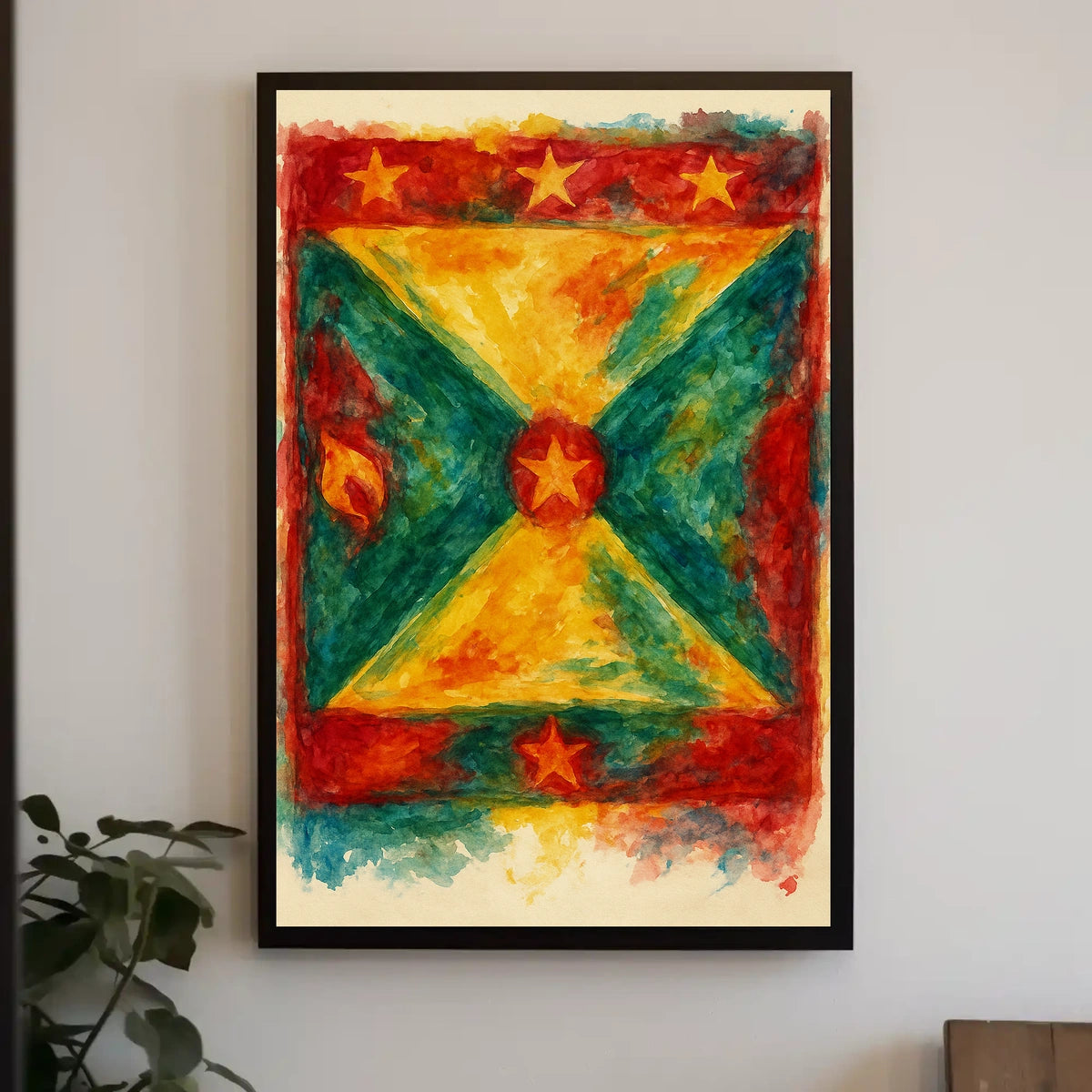 Vibrant Flag Art Poster