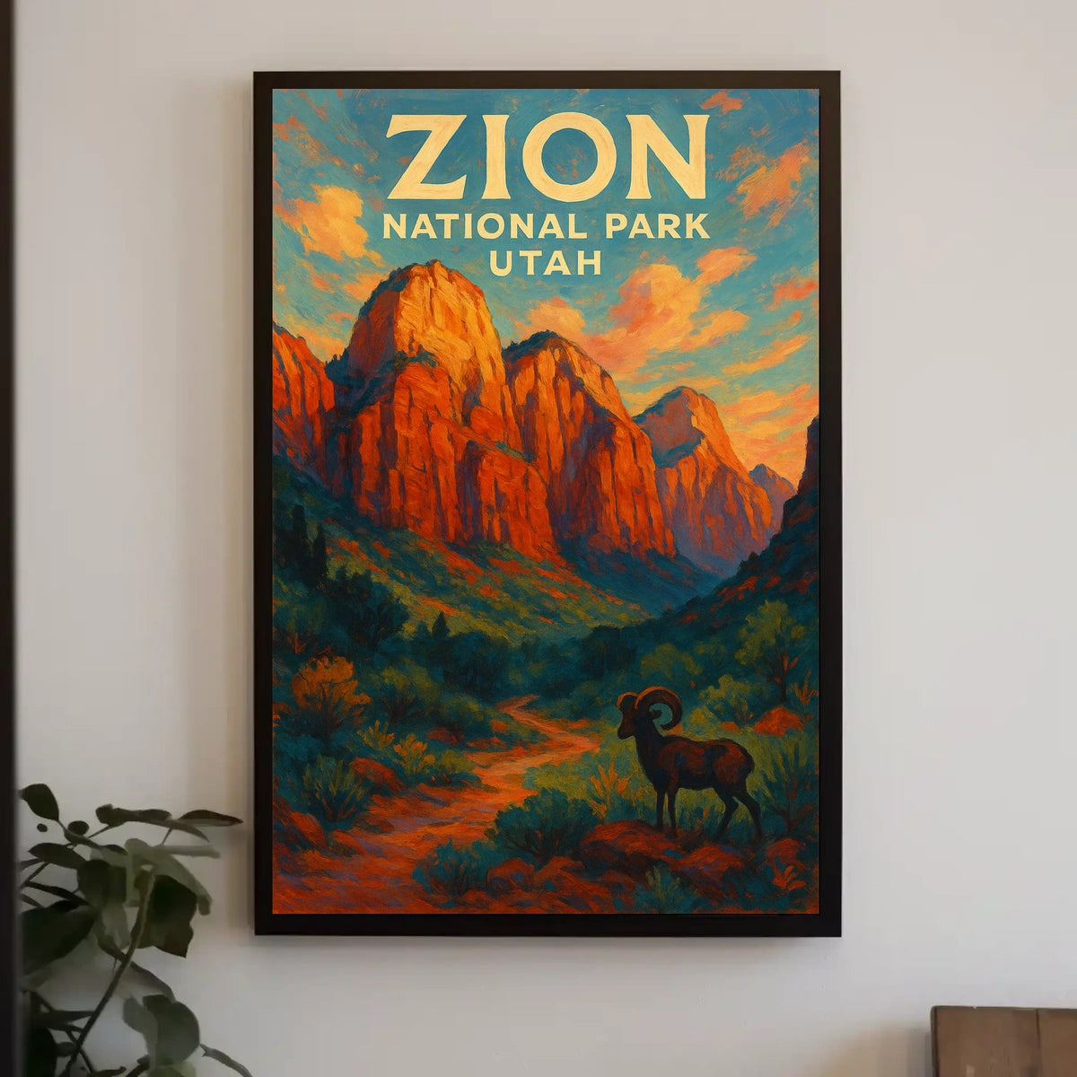 Zion National Park, Utah Sunset Poster