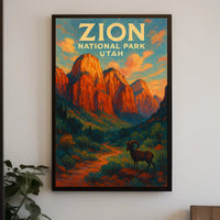 Zion National Park, Utah Sunset Poster