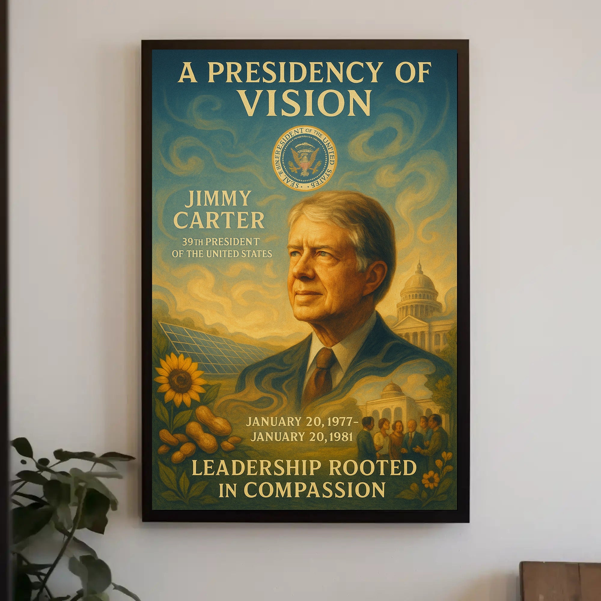 Jimmy Carter Commander in Chief Archival Poster PosterGoat