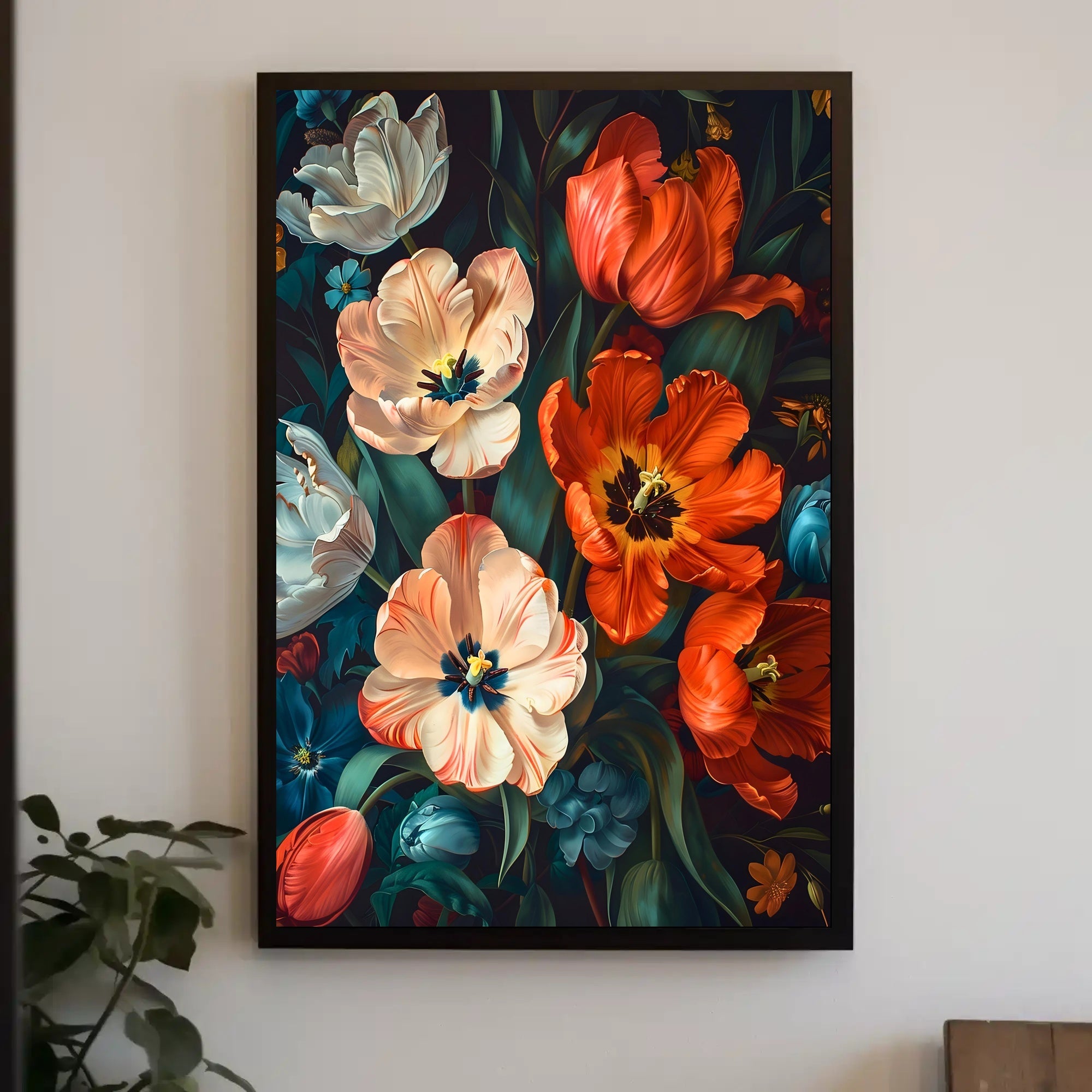 Vibrant Floral Symphony Wall Art Print