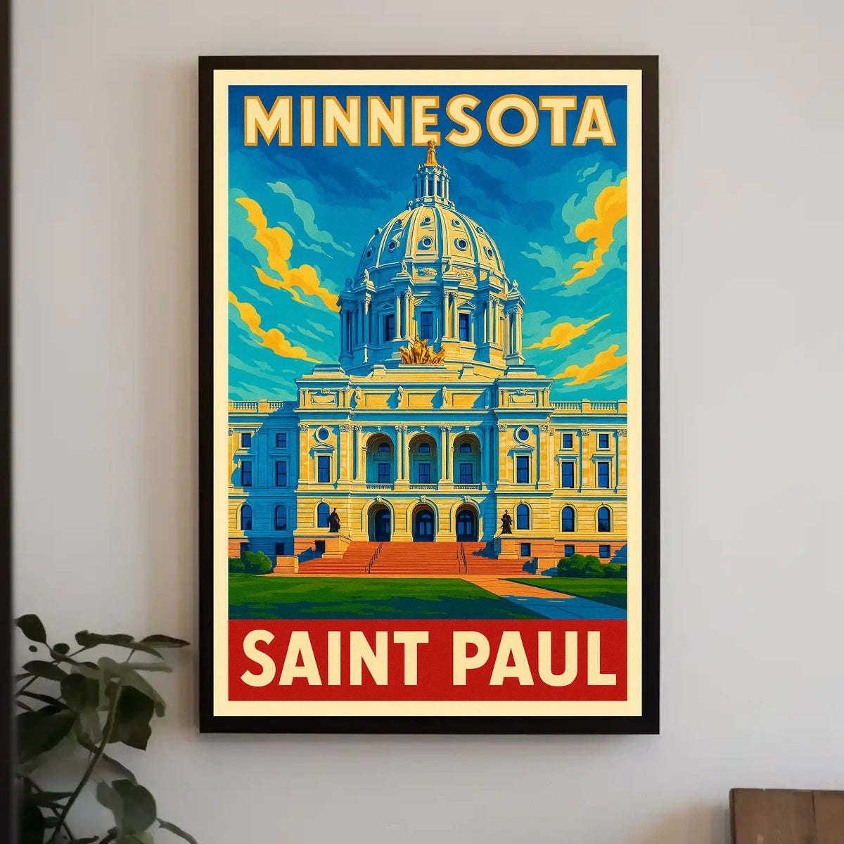 Minnesota State Capitol Saint Paul Poster