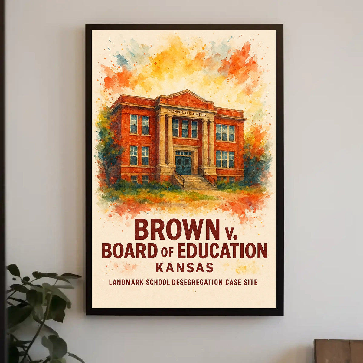 Brown v. Board of Education Historical Poster