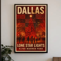 Dallas Lone Star Lights Poster