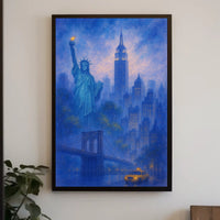Iconic New York City Skyline Poster Classic Wall Art