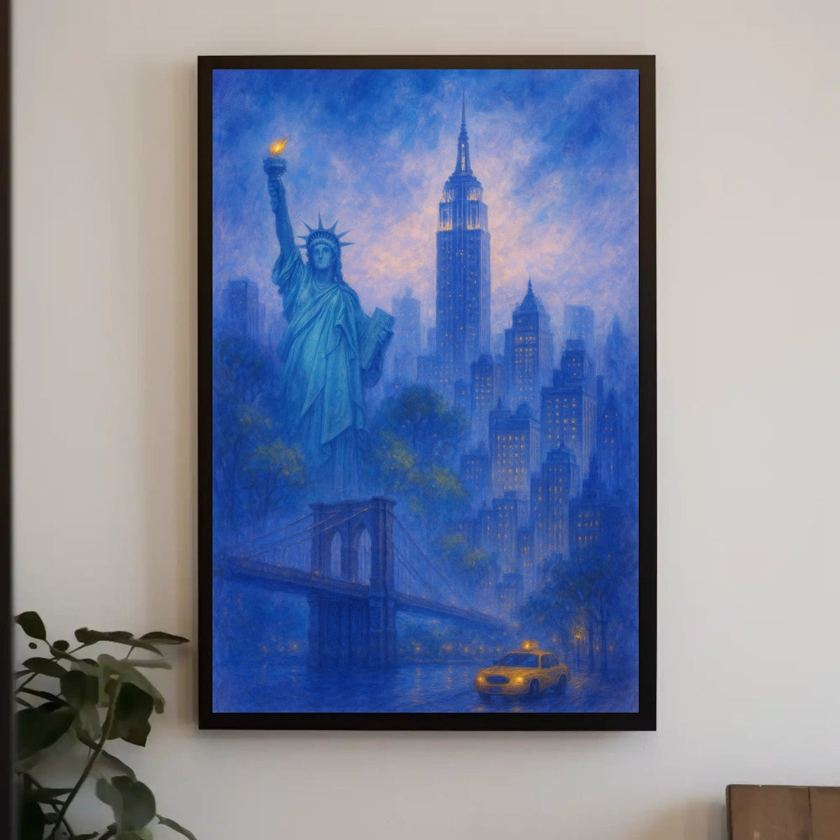 Iconic New York City Skyline Poster Classic Wall Art