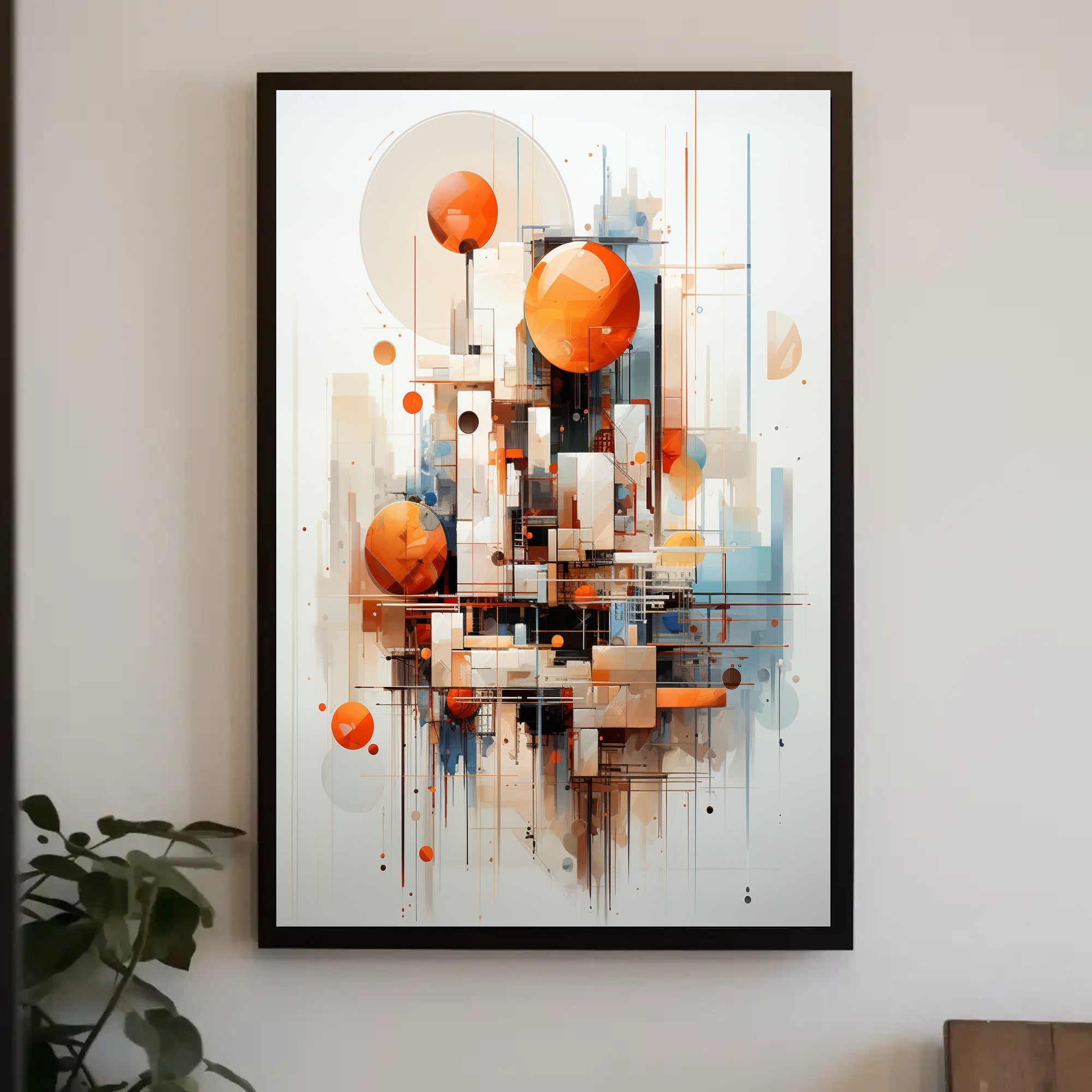 Abstract Geometric Composition Abstract Poster PosterGoat