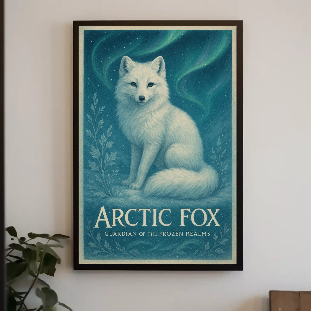 Arctic Fox Guardian of the Frozen Realms Poster