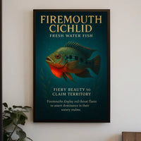 Firemouth Cichlid Fiery Beauty Poster
