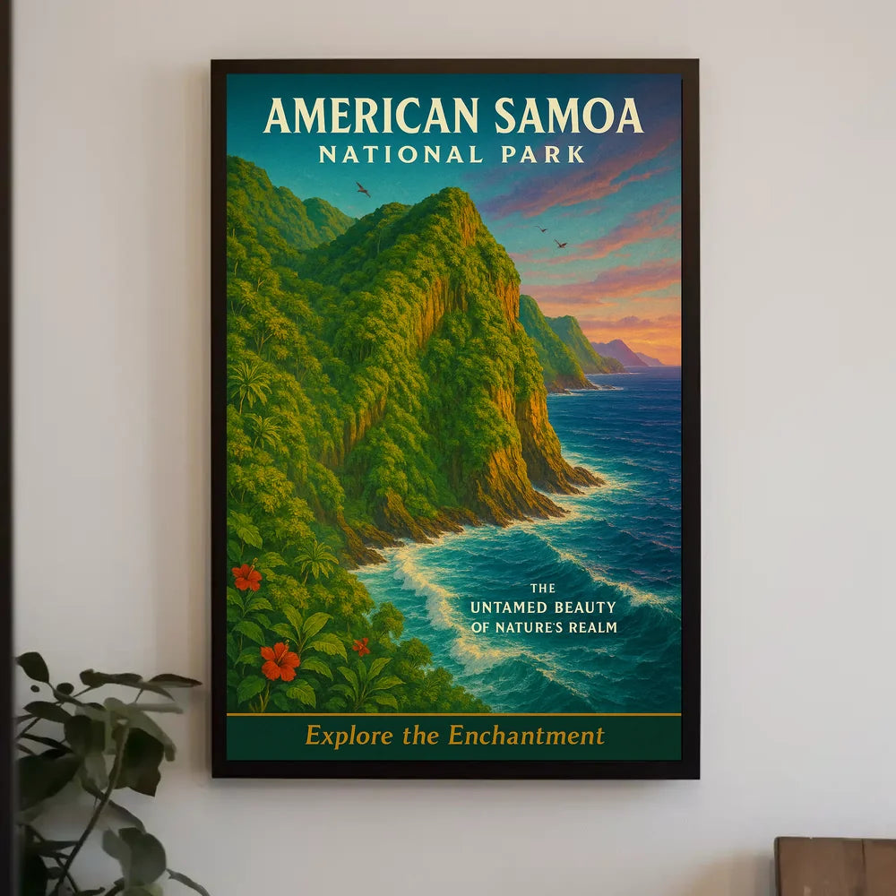National Park of American Samoa Adventure Poster