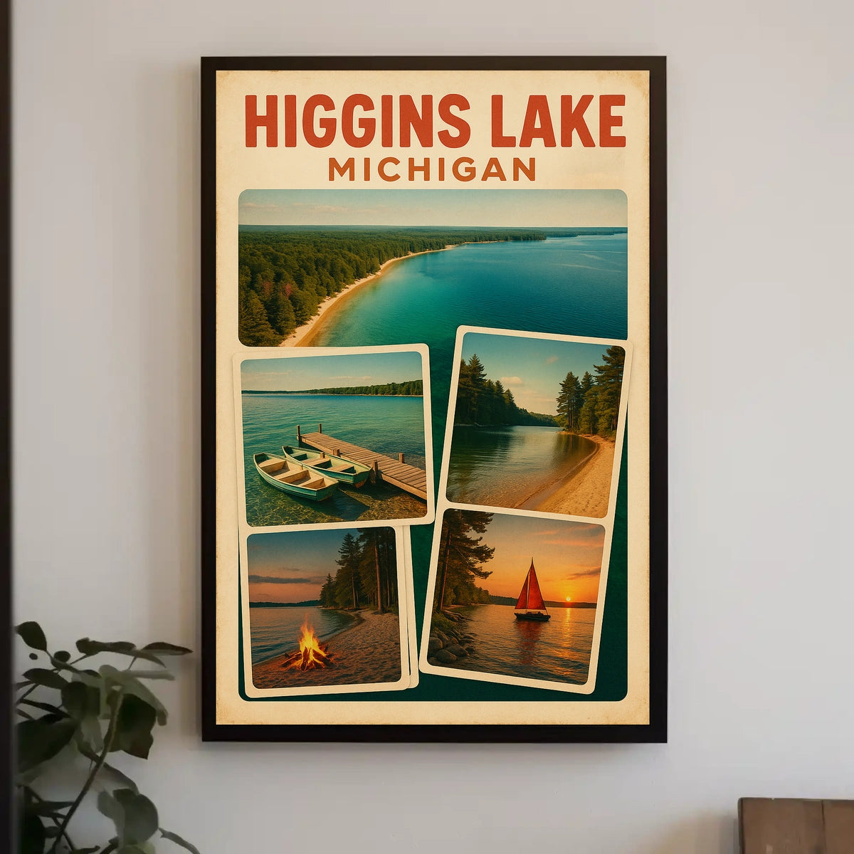 Higgins Lake Michigan Poster