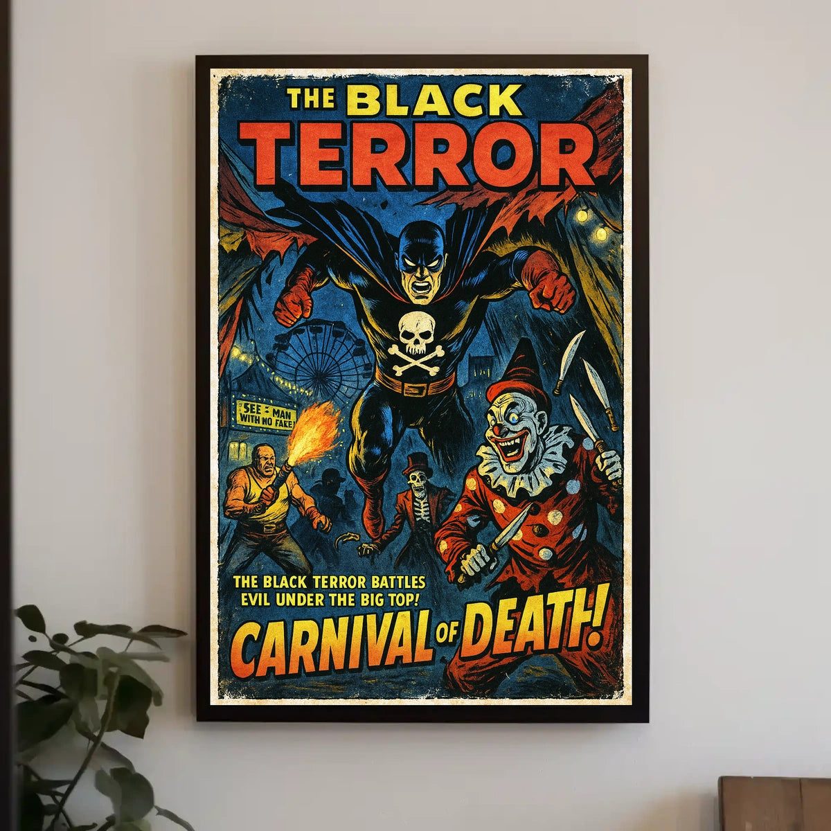 The Black Terror Carnival of Death Poster
