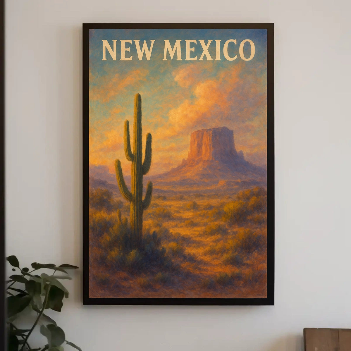 New Mexico Desert Landscape Poster