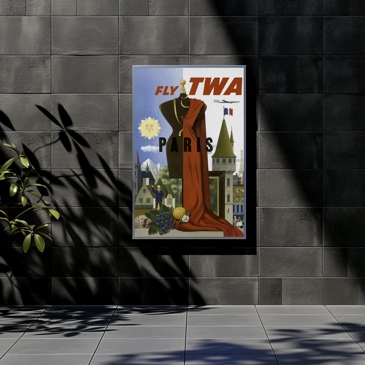 Fly TWA Paris Poster
