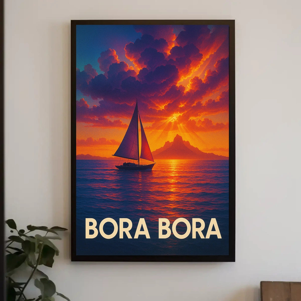 Bora Bora Sunset Poster