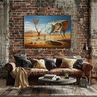 Surreal Dreamscape in a Desert Artistic Poster