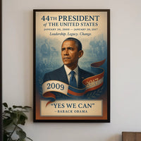 Barack Obama's Legacy Celebrated Historical or Presidential Poster