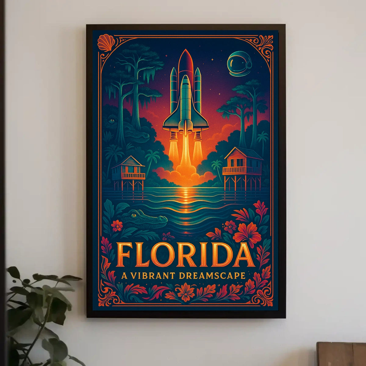 Florida A Vibrant Dreamscape Poster