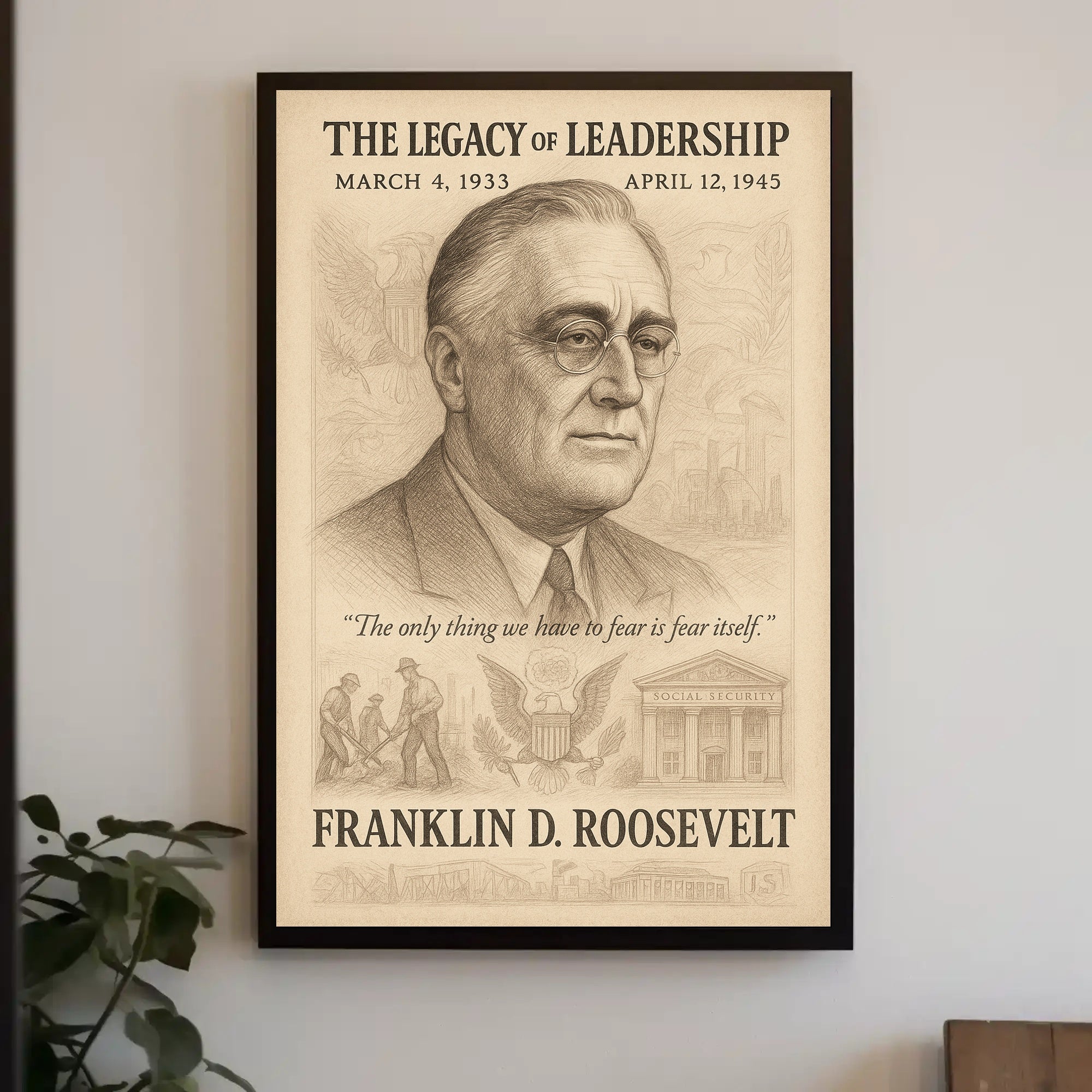 Franklin D. Roosevelt The Legacy Of Poster