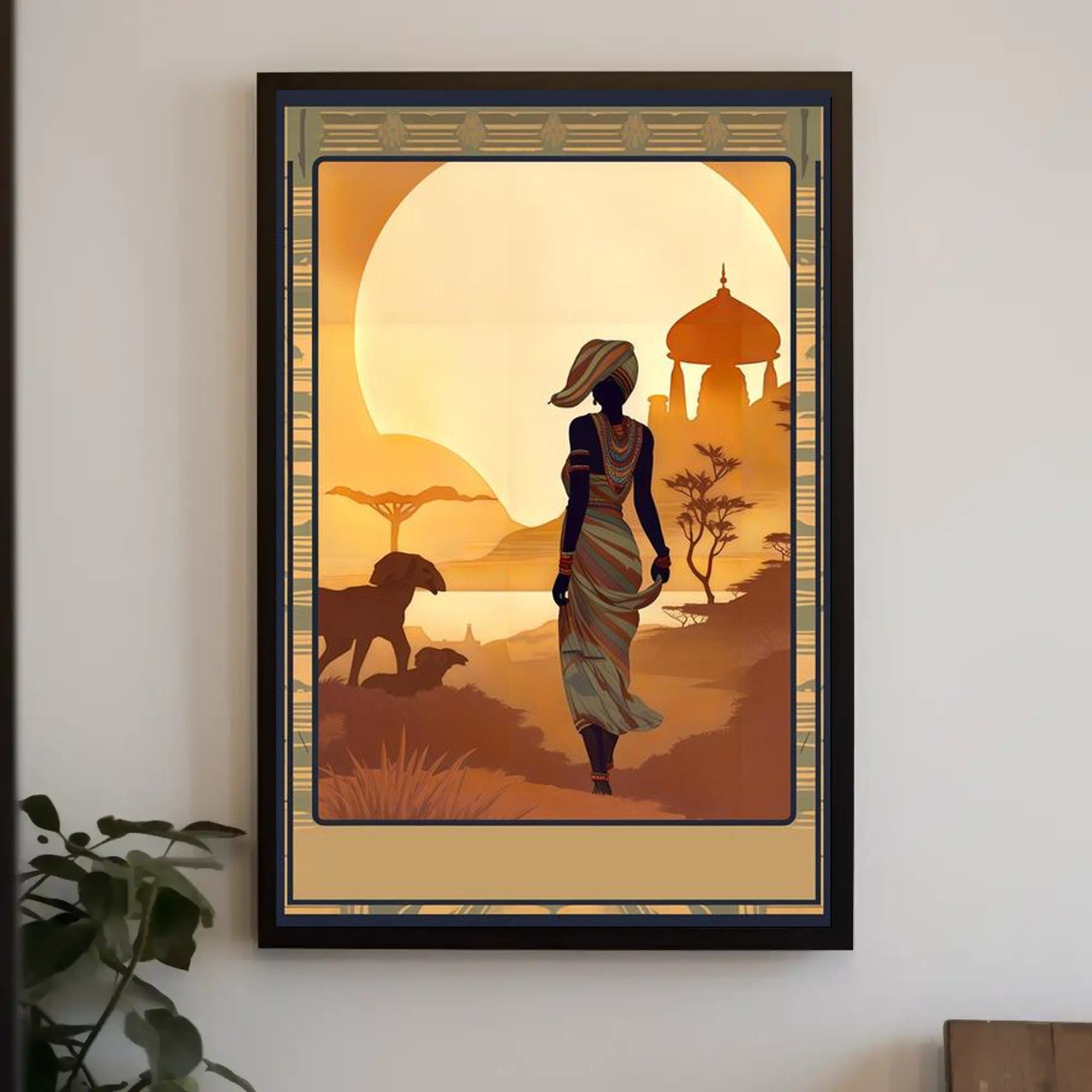 Sunset Silhouette Poster