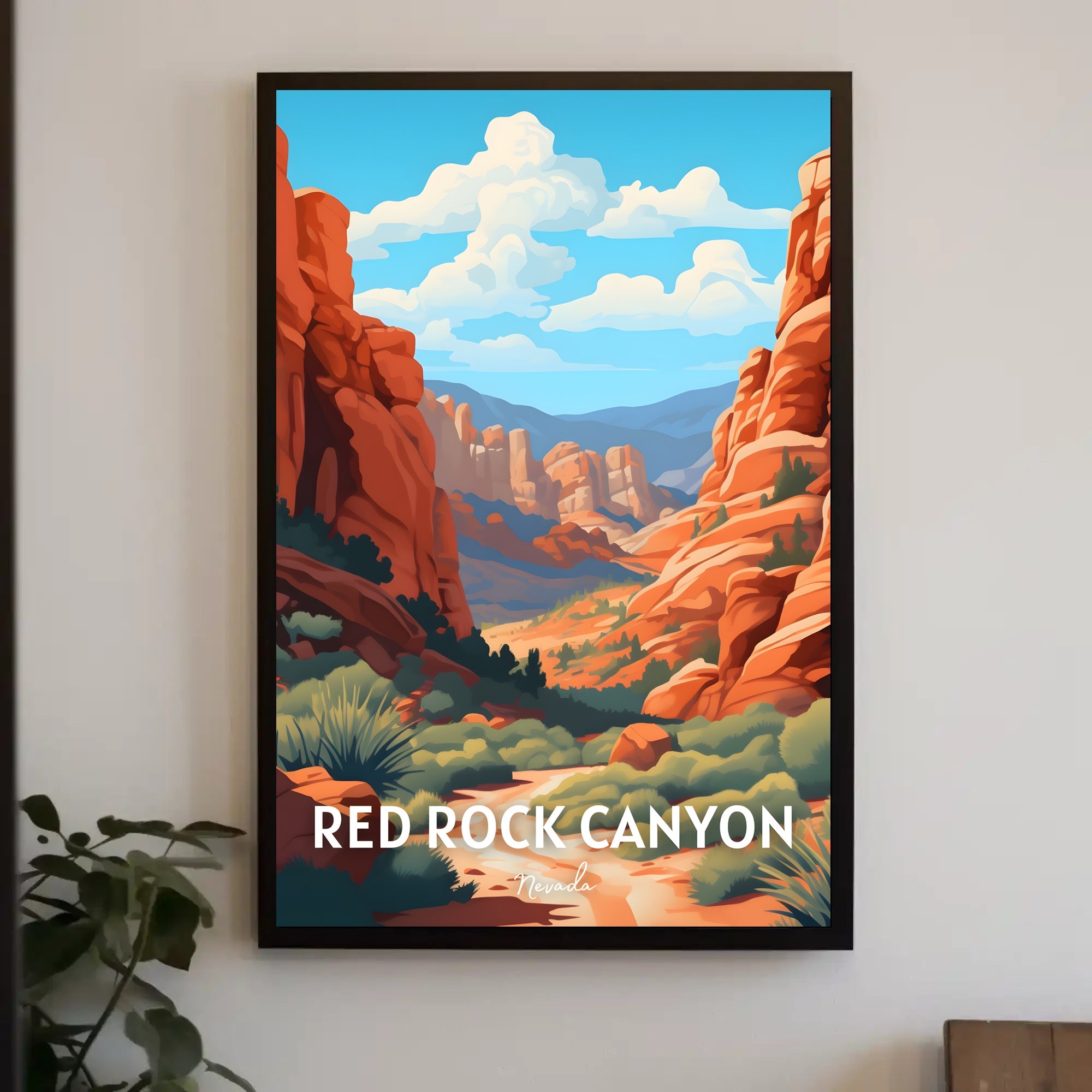 Red Rock Canyon Nevada Adventure National Park Poster