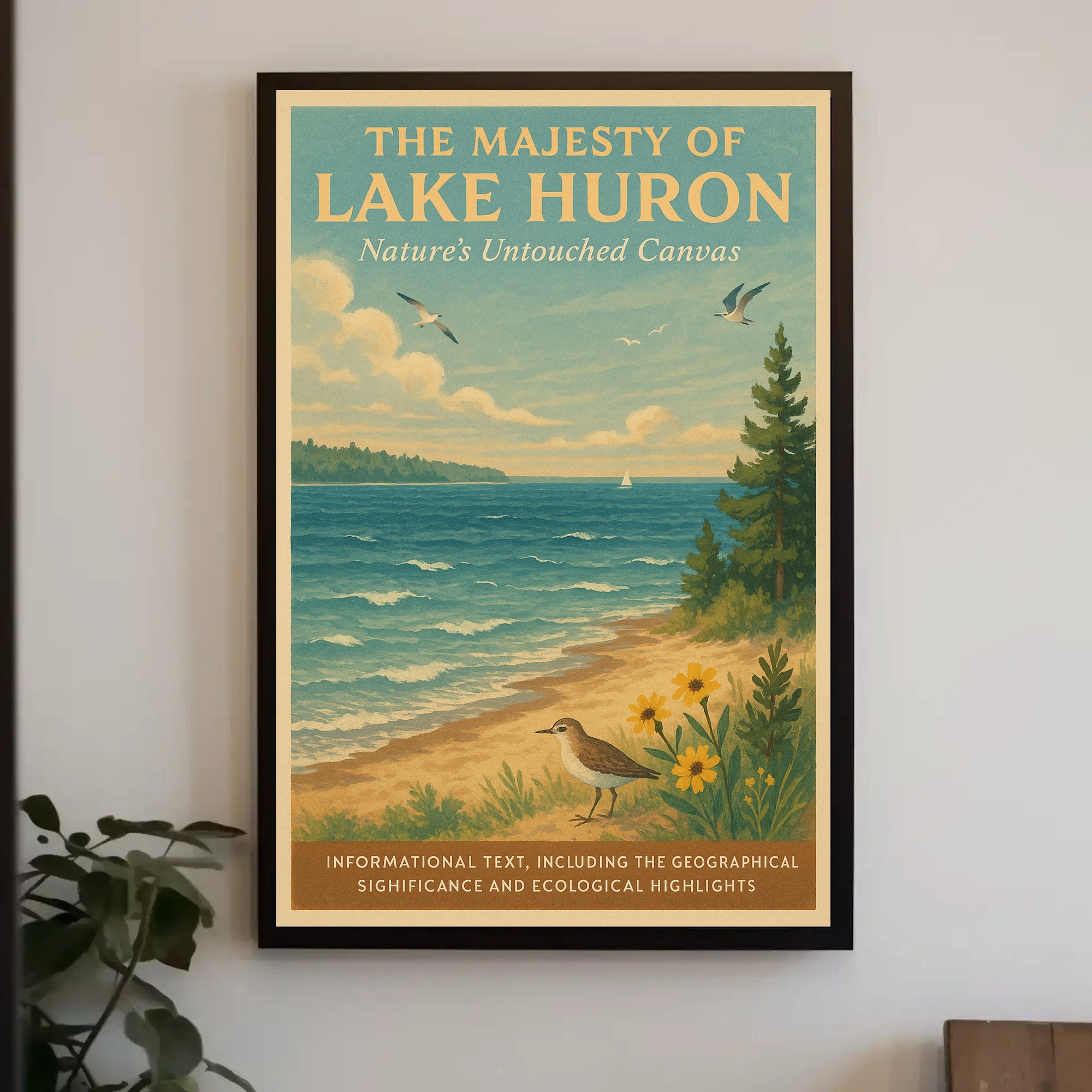 The Majesty of Lake Huron Poster PosterGoat