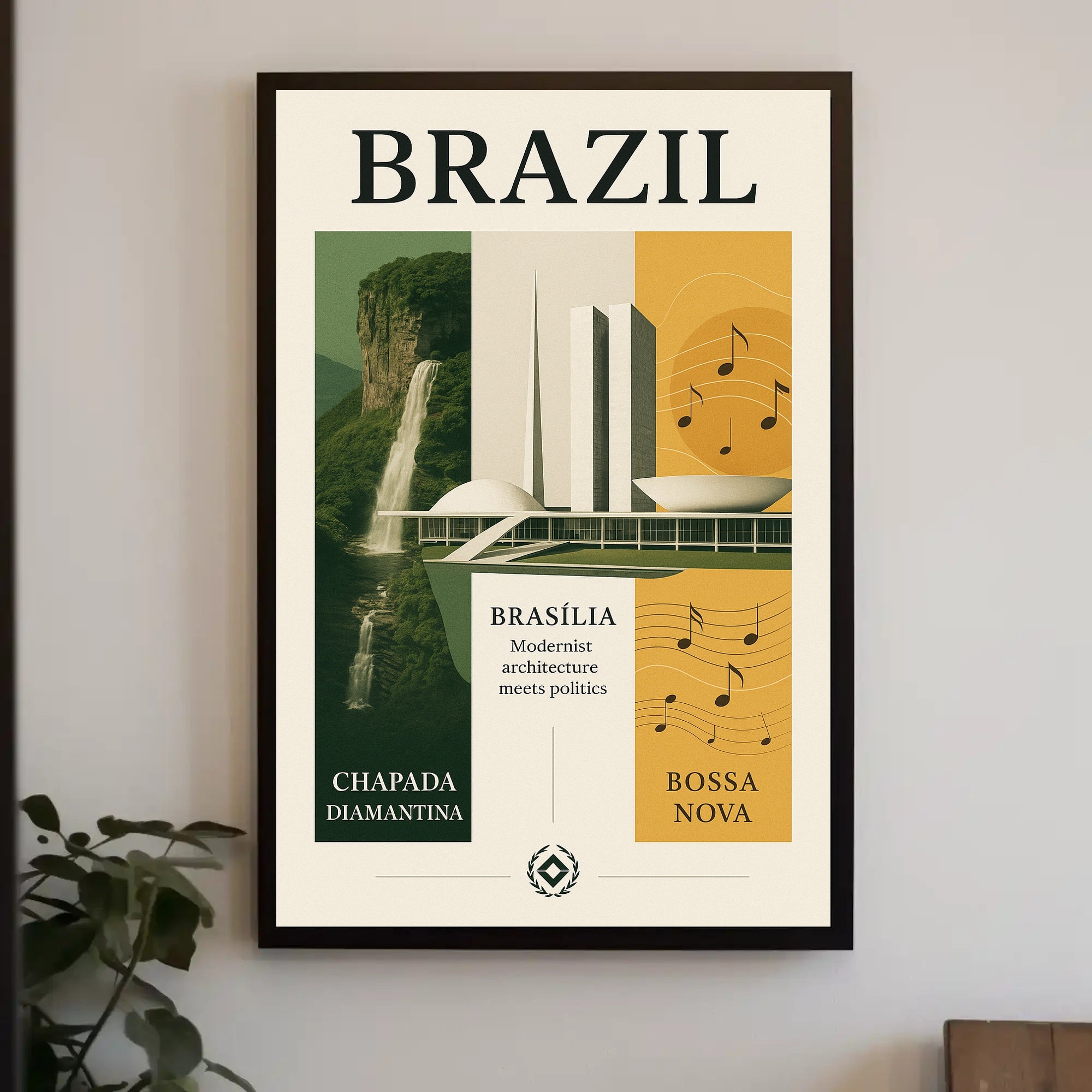 Brazil Modernist Harmony Poster PosterGoat