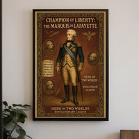 The Marquis De Lafayette Hero Of Two Poster