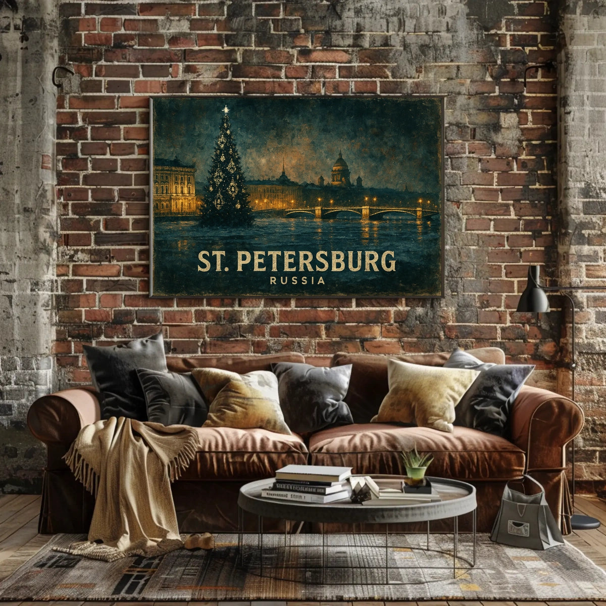 St. Petersburg at Night Poster