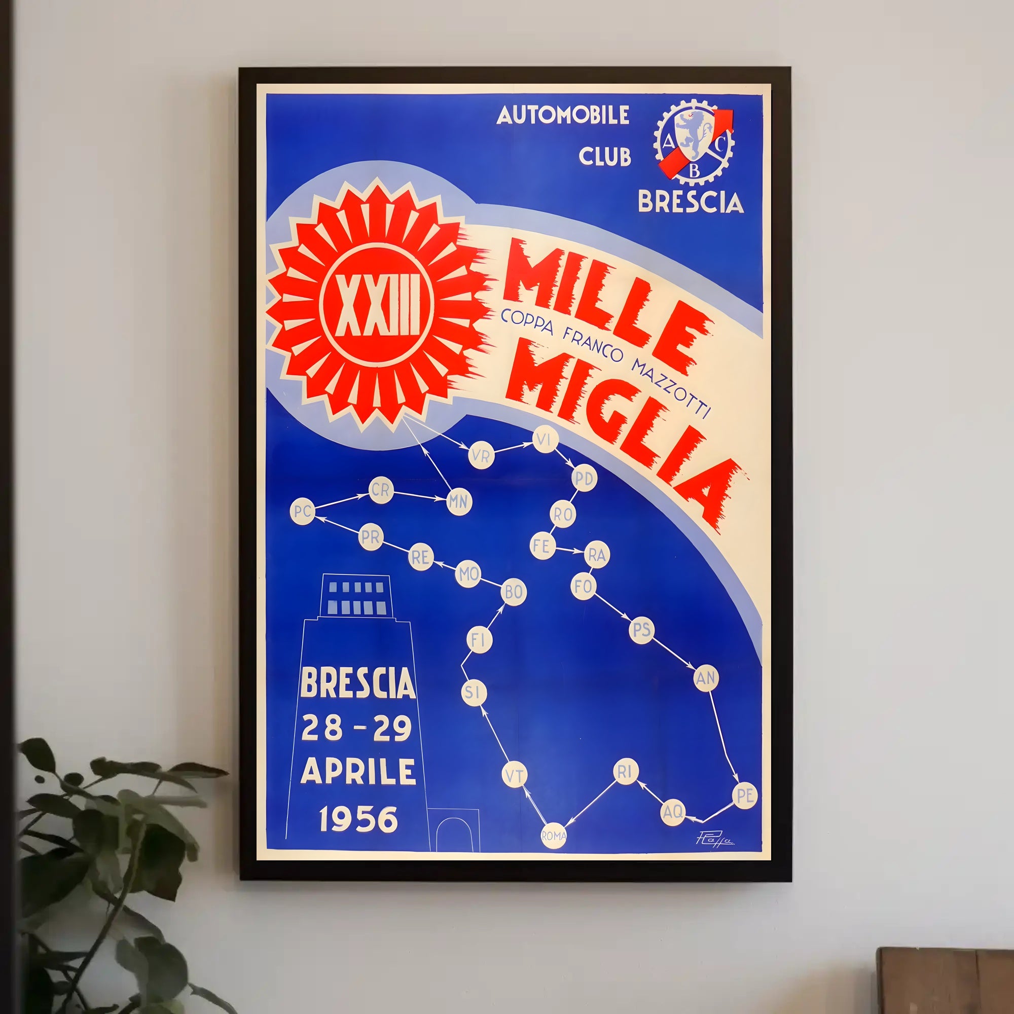 Mille Miglia XXIII Poster