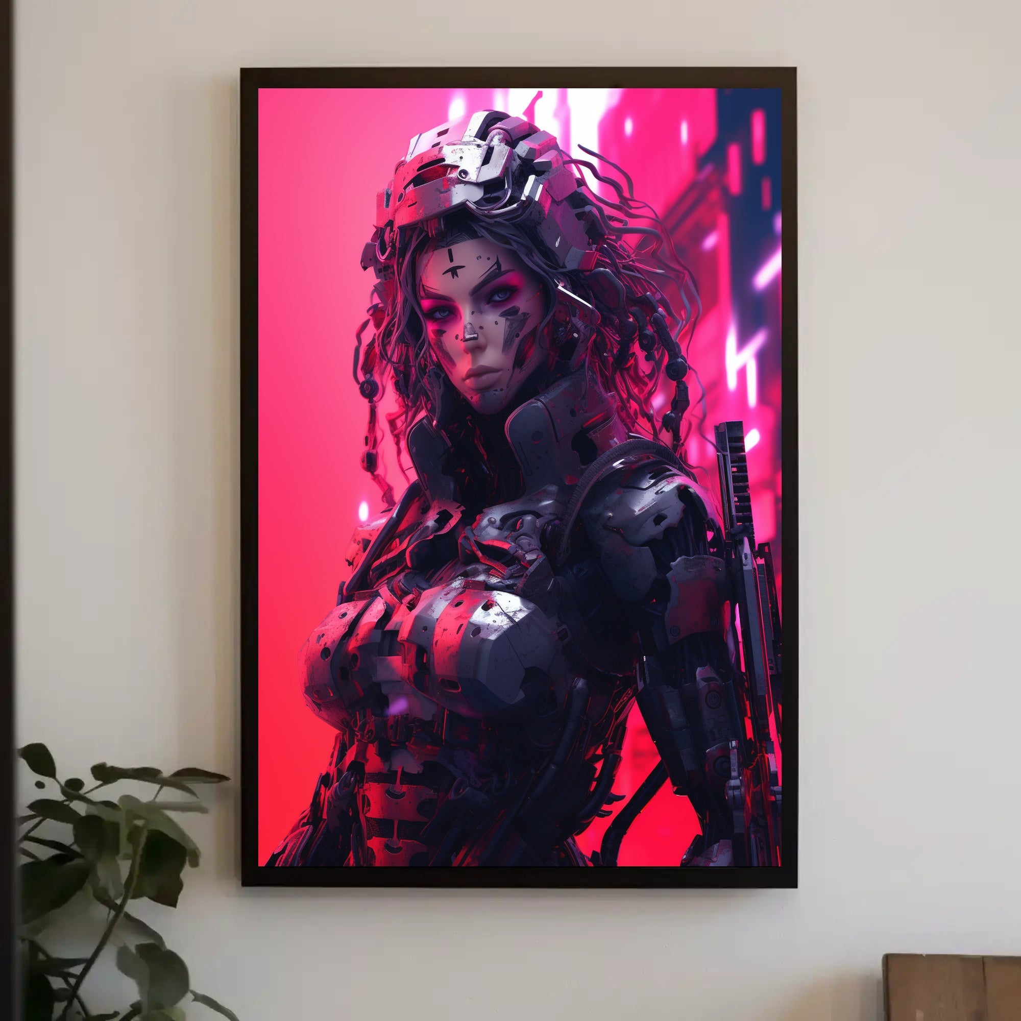 Futuristic Cyborg High-Tech Cyberpunk Poster Sci-Fi Poster