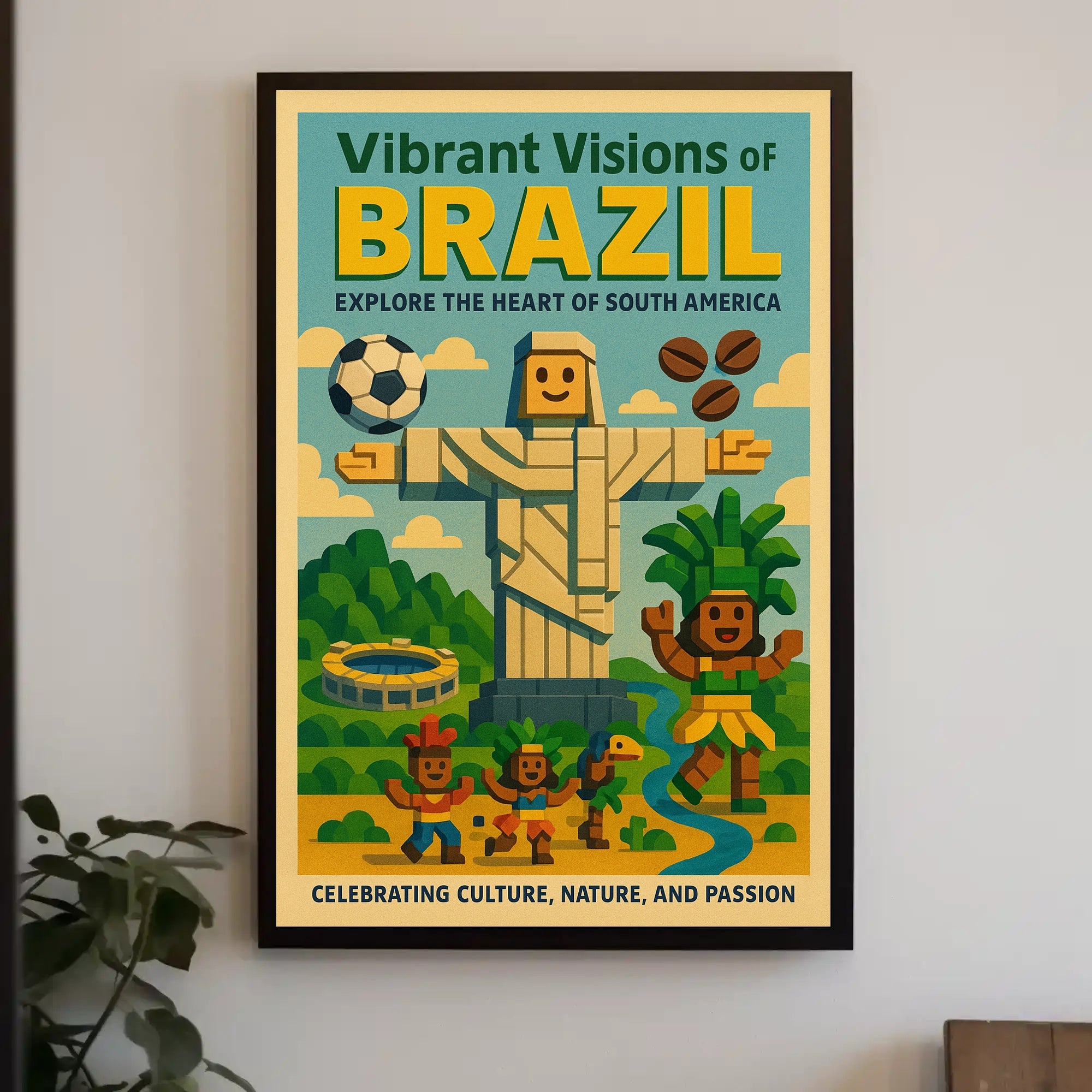 Vibrant Visions Of Brazil Poster