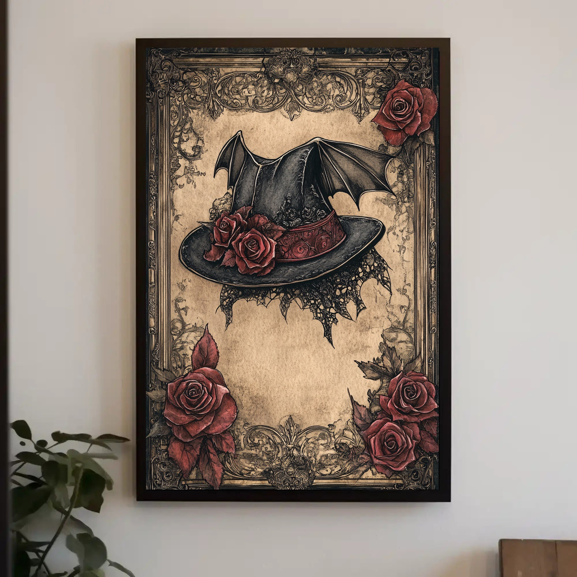 Enchanted Gothic Hat Poster