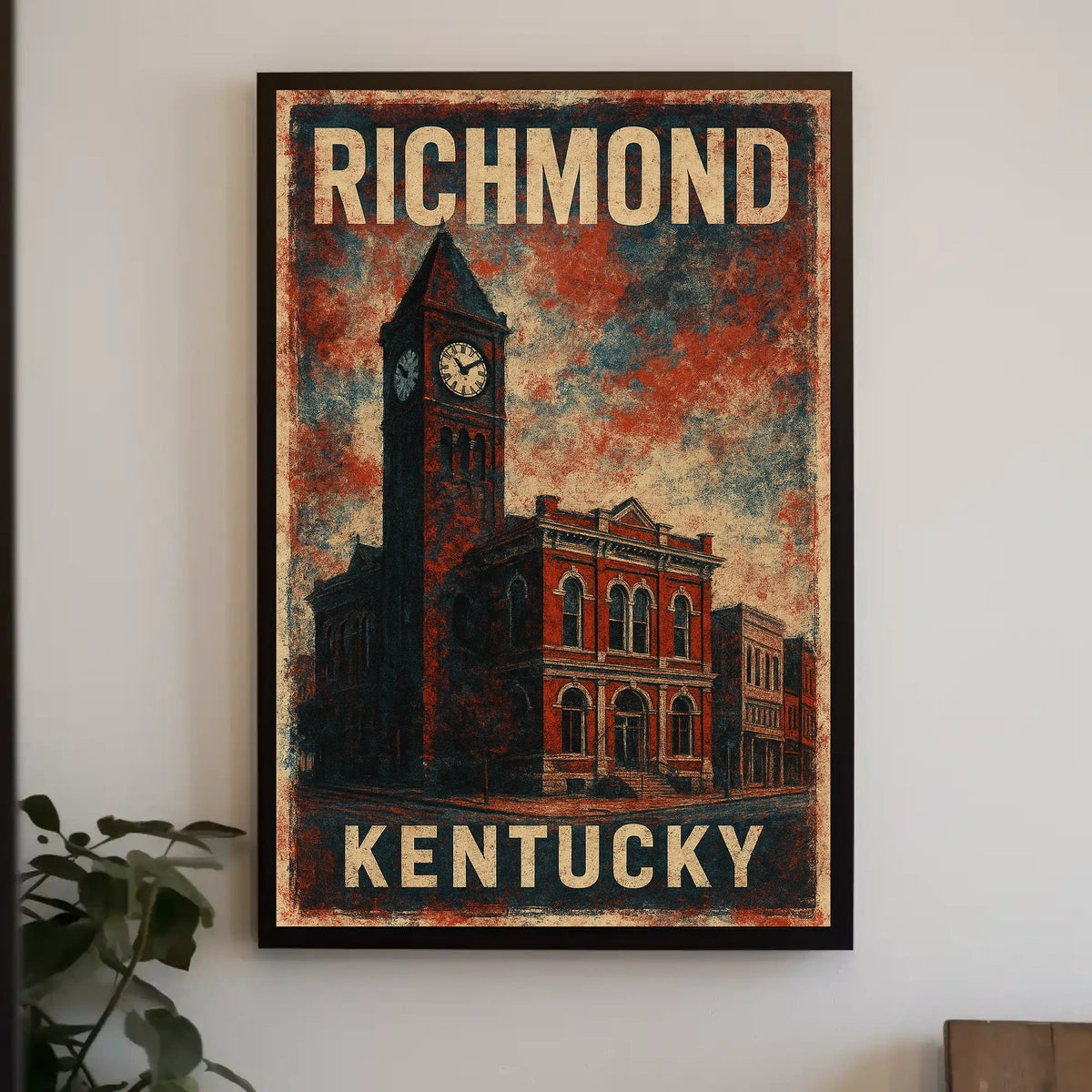 Richmond Kentucky Cityscape Photography Realism Chic Poster