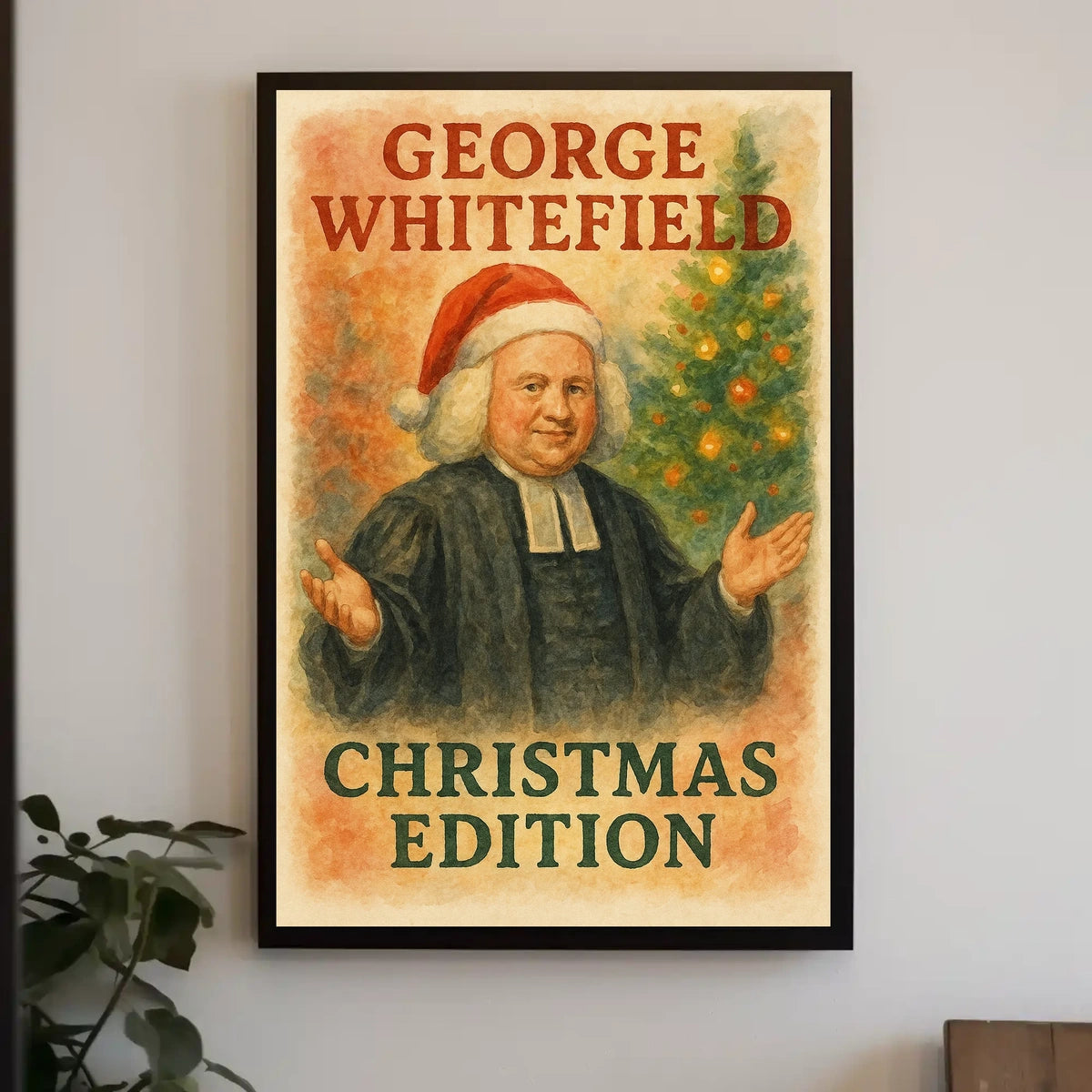 Historical Figure in 18th Century Clerical Attire Poster