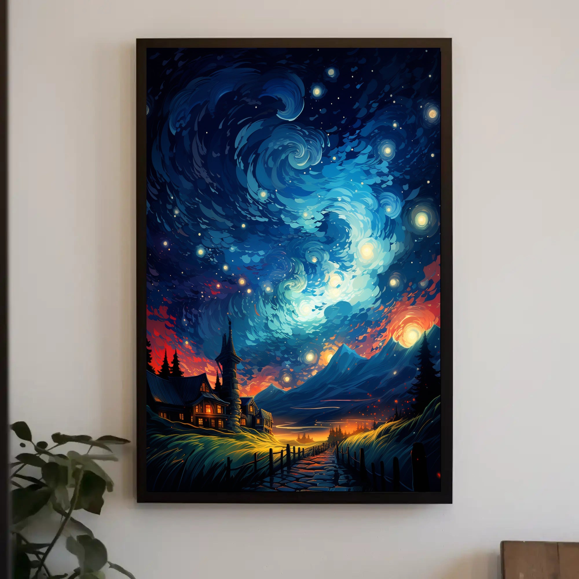 Starry Night Dreamscape Poster