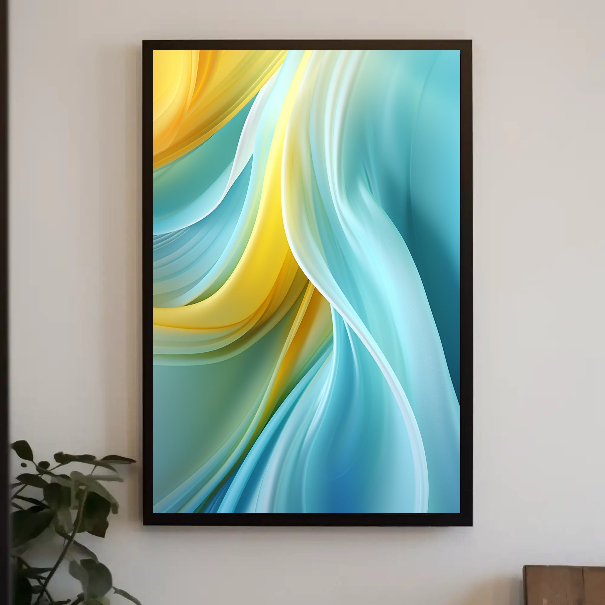 Abstract Waves Of Color Abstract Poster