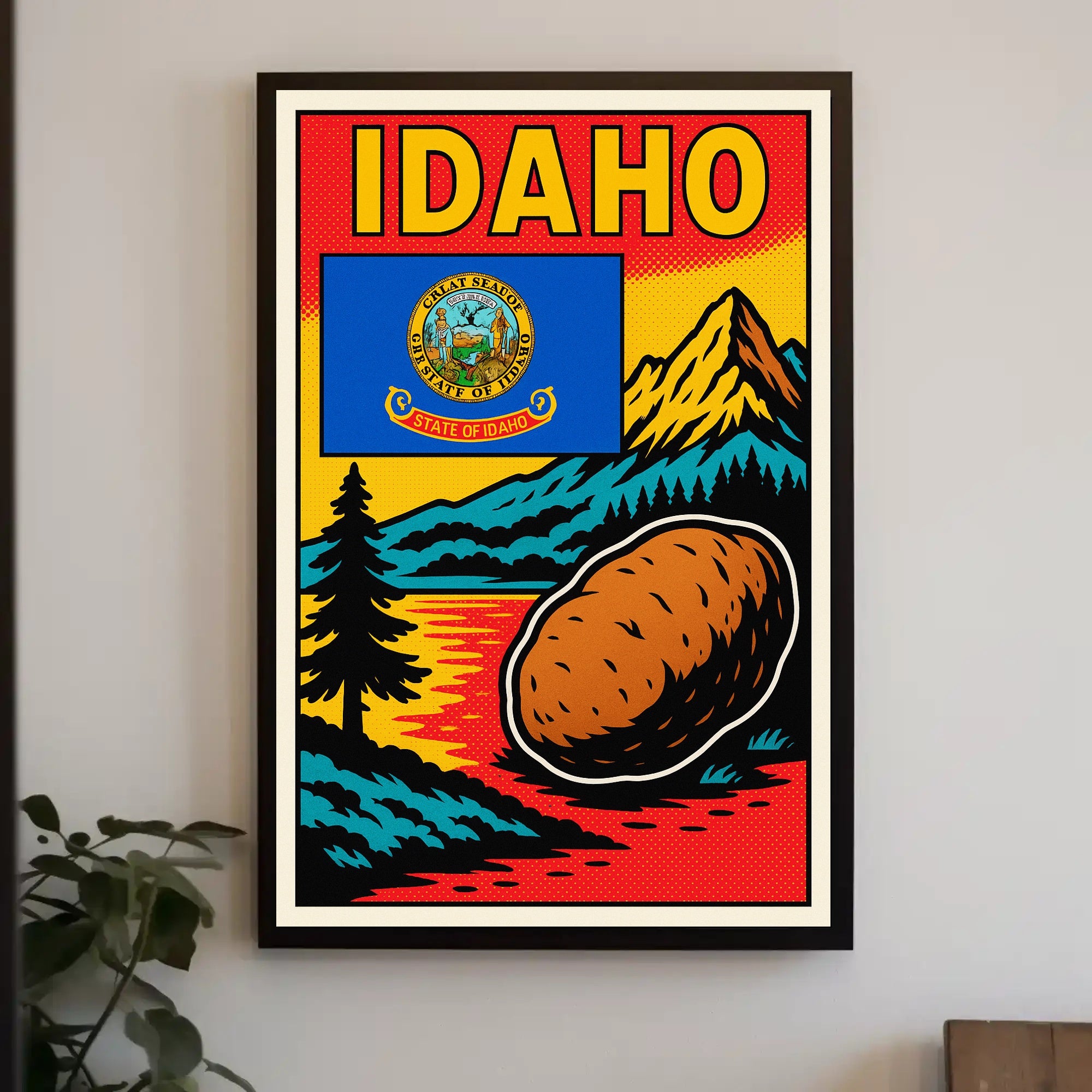 Idaho The Gem State Poster PosterGoat