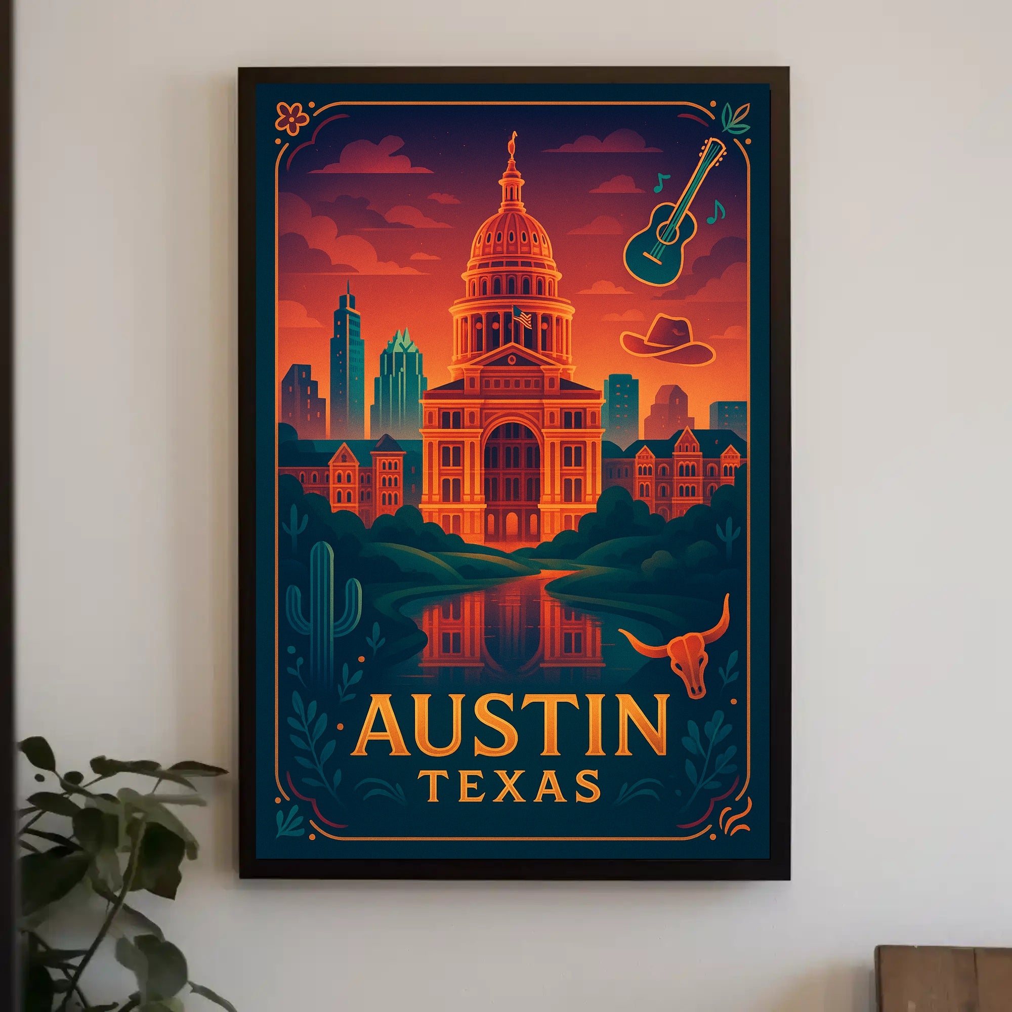 Austin's Vibrant Spirit Poster