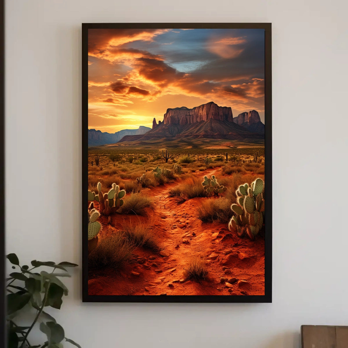 Desert Sunset Majesty Poster