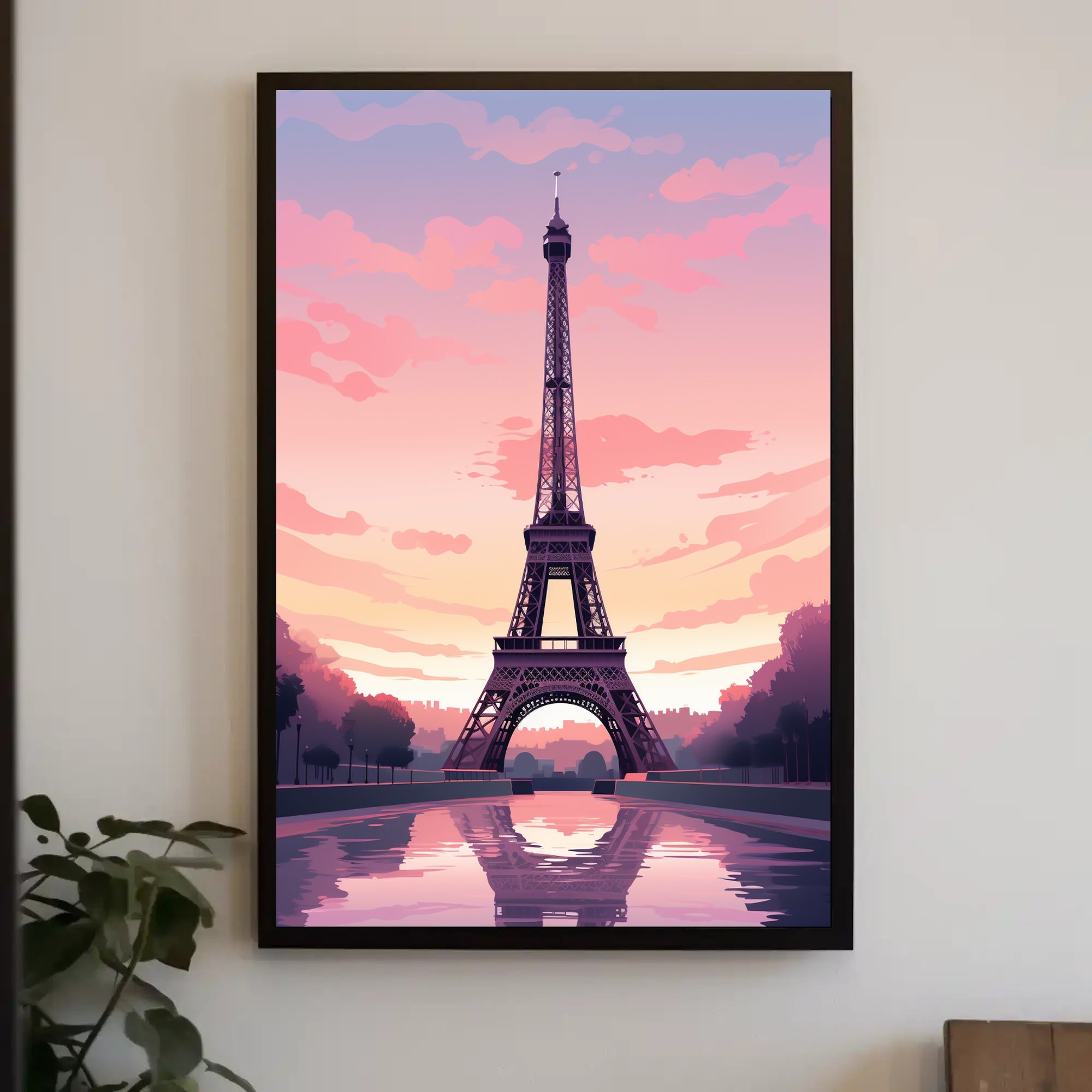 Eiffel Tower At Dusk Poster