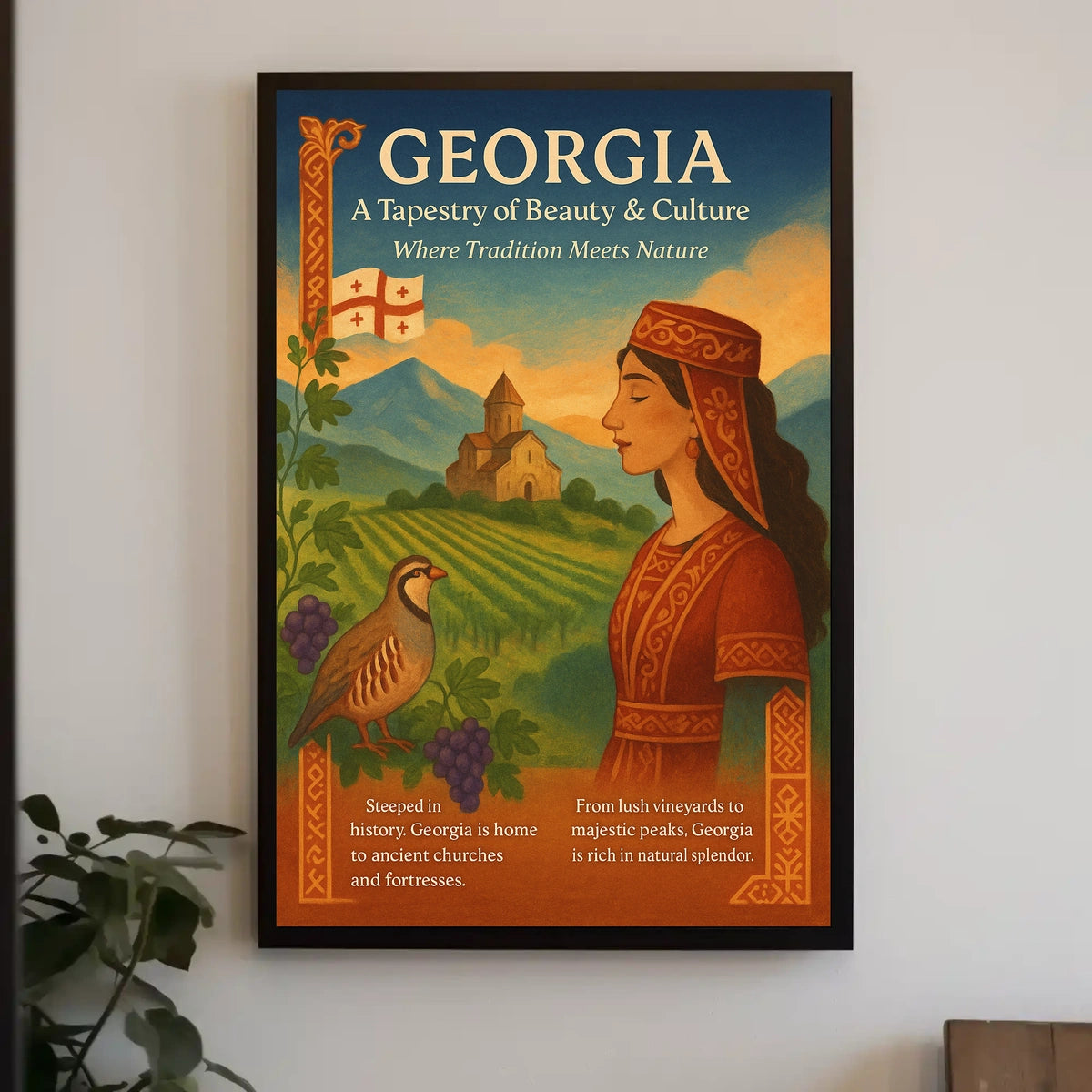 Georgia A Tapestry Of Beauty Culture Poster