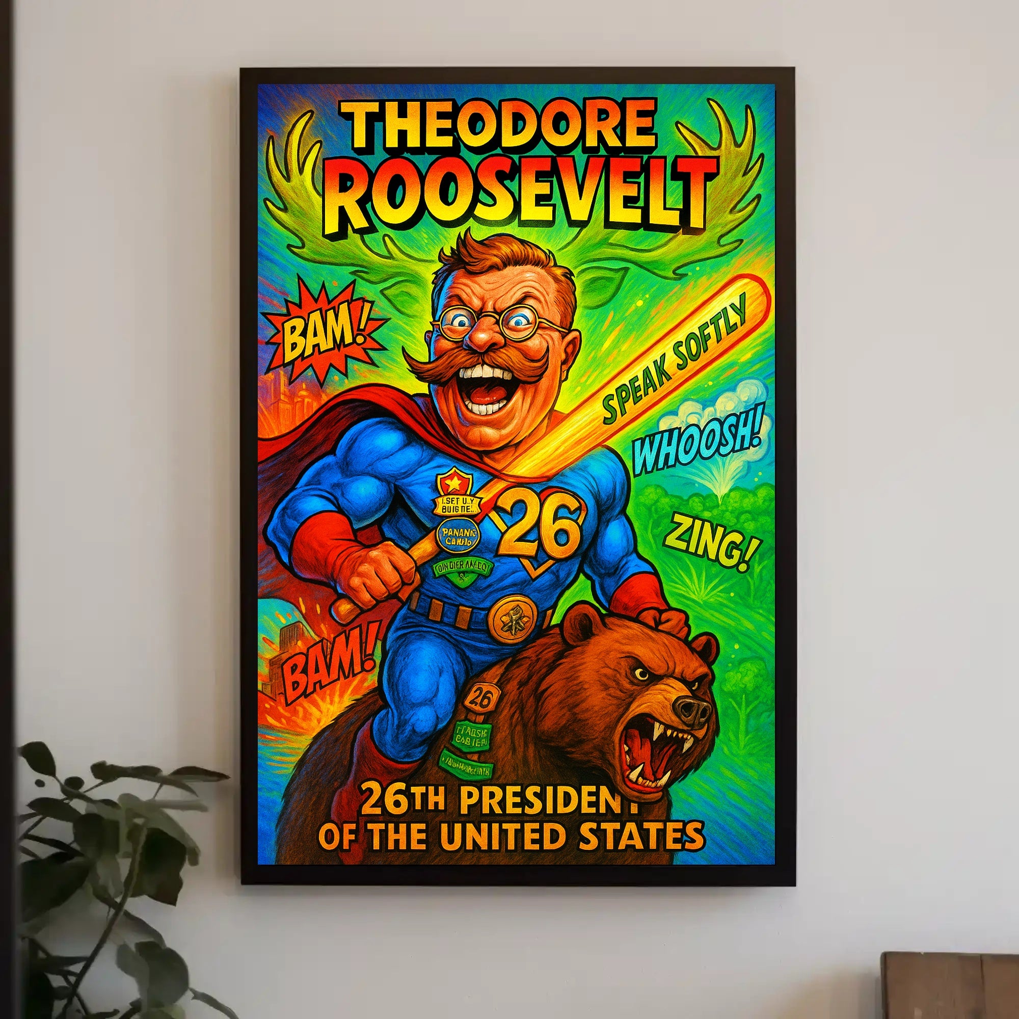 Theodore Roosevelt 26th President Poster PosterGoat
